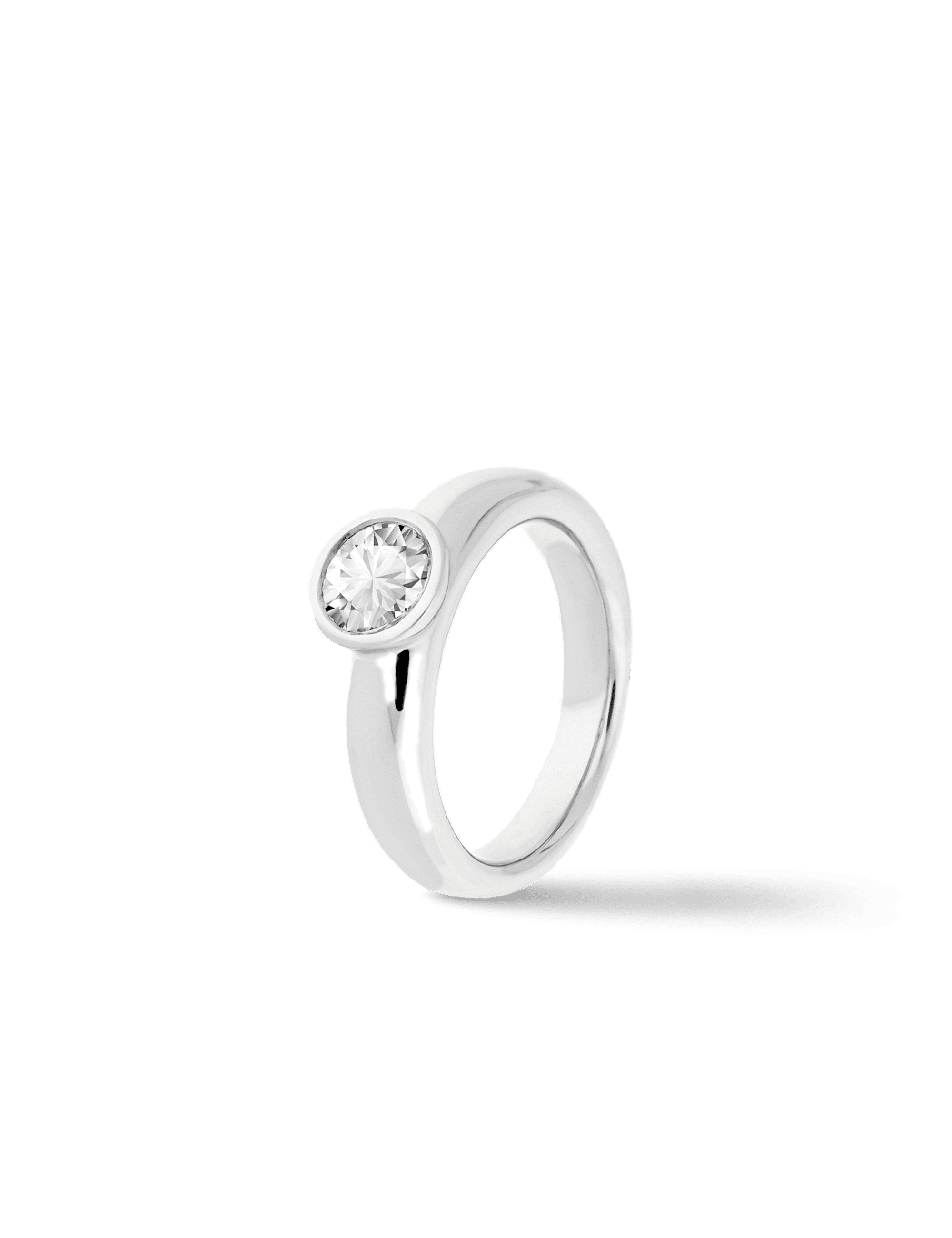 Premium Ring Wei Gold Mit Diamant Karat W Vr